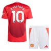 Maglia ufficiale Manchester United Rashford 10 Casa 2024-25 per Bambino